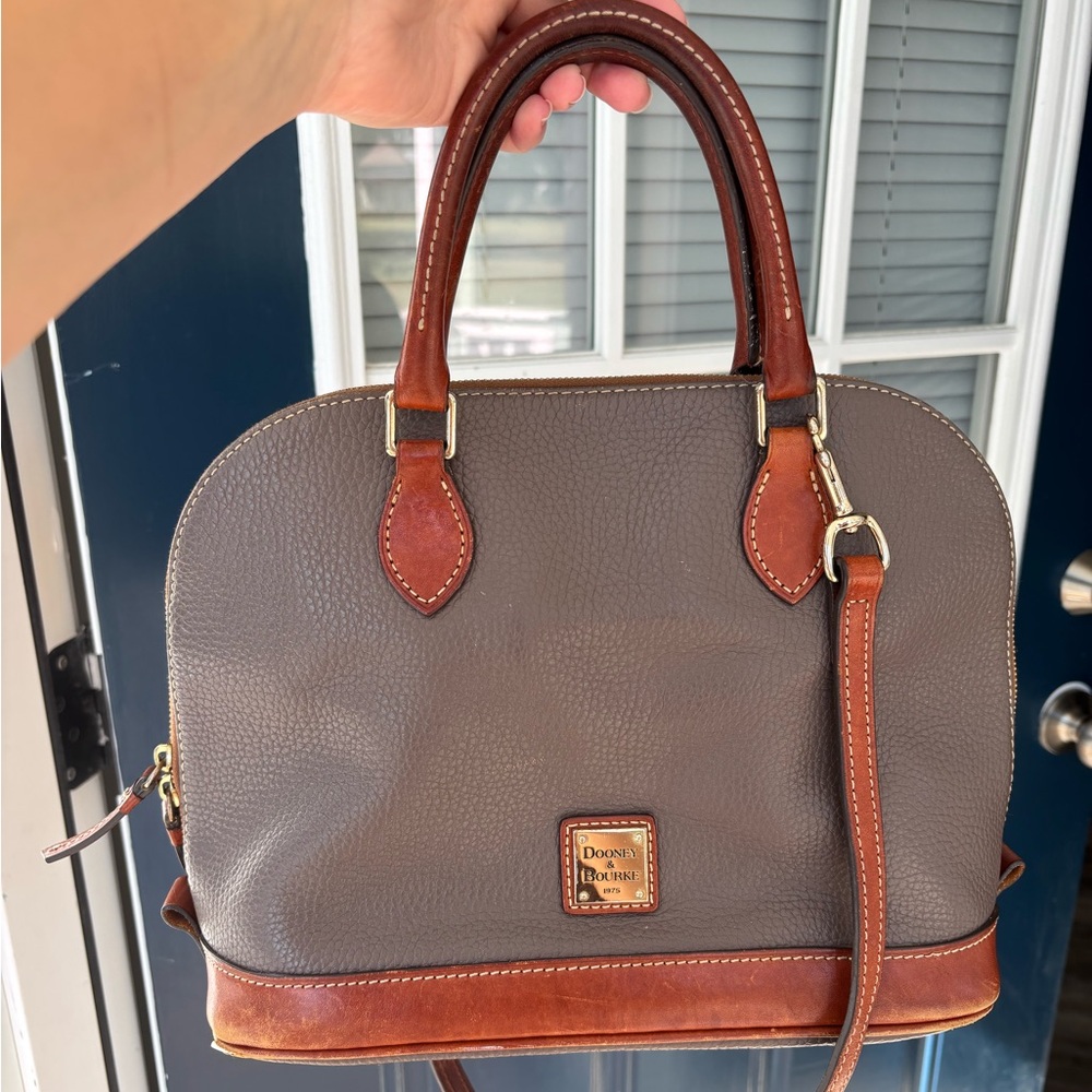 Dooney & Bourke Red and Brown Leather Wallet